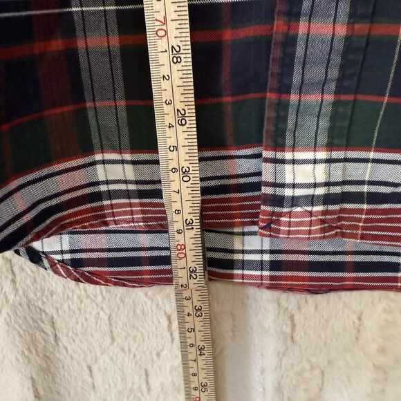 VINTAGE Polo‎ Ralph Lauren Plaid 100% Cotton Men's Button Up Long Sleeve Sz L - Picture 5 of 11